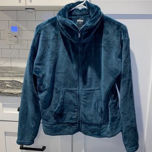 Fleece zip up sports jacket